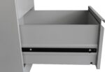 RIGID Vertical Filing Cabinet with 3 Drawers | Heavy-Duty Metal Document Storage | Smooth Sliding Drawers, Key Lock Protection, Office Organizer, Grey (62D x 46.5W x 102.5H cm) Assembled - Image 7