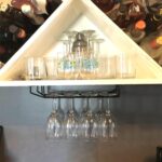 14-Inch Black Wine Glass Rack, Under Cabinet Wine Glass Holder Stainless Steel Chrome Finish Stemware Rack - Hanging Stemware Holder for Cabinet Kitchen Bar, Set of 4 - Image 3
