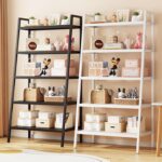 Modern Bookshelf for Home & Office - 5-Tier Storage Rack, Bookshelf Organizer, Living Room Book Storage, Space-Saving Shelf for Bedroom, Living Room and Home Office, Black - Image 7