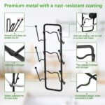 Angju 2 Pack Pot Lid Organizer Rack, 6 Tier Pot Lids Holder for Cabinet Door/Wall Mount, Reusable Pot Lid Rack Holder for Kitchen Storage with No Drilling Adhesive - Image 7