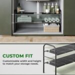 2-Tier Expandable Under Sink Organizer – Adjustable Cabinet Storage Rack with Removable Panels for Kitchen & Bathroom Cabinets - Image 5