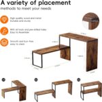 Kitchen Countertop Organizer, Spice Rack Cabinet Organizer Shelf Stackable Counter Corner Shelves Organization and Storage for Pantry, Counter top, Coffee Station Wood Rustic Brown - Image 2