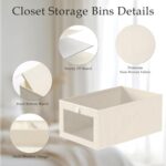Wardrobe Clothes Organizer, 4 Pack Drawer Organizers and Storage, Foldable Closet Organizer Bins Storage Containers for Organizing Clothing Jeans Toys Book Shelves Closet Wardrobe - Image 4