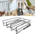 Hanging Chopping Board Rack, Cabinet Board Organizer Holder Rack, Under Shelf Chopping Board Holder, Under Cabinet Storage Shelf Chopping Board Holder Organizer for Kitchen Pot Lid - Image 5