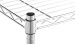 Amazon Basics 5-Shelf Storage Unit With Height Adjustable Shelves and Levelling Feet, 680 kg Max Weight, Chrome, 35.5 cm D x 91.4 cm W x 182.8 cm H - Image 3