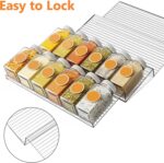 SKY-TOUCH Spice Drawer Rack, 4 Tier- 2 Set (8 Pcs) Expandable From 11" to 22" Clear Acrylic Seasoning Jars Drawers Organizer, Kitchen Drawers, Cabinets Countertops Expandable Storage for Spice Jars - Image 5
