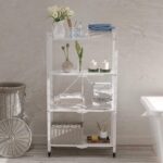 4-Tier Shelf Organizer Foldable Bookcase Ladder Shelf Storage Rack - Image 6
