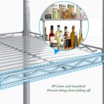 6 Tier Shelving Unit Adjustable Storage Shelf Metal Storage Rack Wire Storage Shelves 16.54" L x 11.82" W x 63" H for Pantry Closet Kitchen Laundry (Silver, 6 Tier) - Image 4
