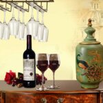 MOCOUM Wine Glasses Rack Under Cabinet Stemware Rack, Wine Glass Hanger Rack Wire Wine Glass Holder Storage Hanger for Cabinet Kitchen Bar (Black, 4 Rows 2 Pack) - Image 7