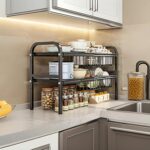 U-HOOME Under Sink Organizer, 2Tier Expandable Cabinet Shelf Organizer with 5 Removable Panels and 5 Storage Basket for Under Shelf Bathroom Storage Organize Rack Holder, Kitchen Sink Dish Rack - Image 4