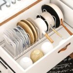 Expandable Pot and Pan Organizer for Cabinet with 10 Dividers, Adjustable Pots and Pans Organizer Rack Pan Lid Cookware Organizers and Storage (White) - Image 9