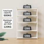 WWI Storage Shelves Metal Shelves Steel Rack 180cm Five Layers Metal Rack Metal Rack Height Adjustable Rack (WHITE, 120 * 40) - Image 6