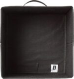 Amazon Basics Collapsible Fabric Storage Cube/Organiser with Handles, Pack of 6, Solid Black, 26.6 x 26.6 x 27.9 cm - Image 3