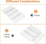 SKY-TOUCH Spice Drawer Rack, 4 Tier- 2 Set (8 Pcs) Expandable From 11" to 22" Clear Acrylic Seasoning Jars Drawers Organizer, Kitchen Drawers, Cabinets Countertops Expandable Storage for Spice Jars - Image 9