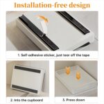 Pull Out Cabinet Organizer Fixed with Adhesive Nano Film, Slide Out Dish Drying Rack for Kitchen Cabinets, Pull Out Drawer for Kitchen Under Sink Organizer - Image 4