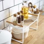 U-HOOME Kitchen Cabinet Pantry Shelf,Cupboard Stand Spice Rack Organizer,Stackable Countertop Organization and Storage For Kitchen Bathroom Office (1 pack-White Large) - Image 6