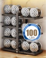 Tycom Pots and Pans Organizer for Cabinet,Kitchen Organizer and Storage Rack,Space Saving Stand with Adjustable Dividers,5 Layer Double Sided With Panel Black. - Image 3