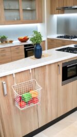 Cabinet Organizer, Shelf Basket & Door Hanging Storage Rack Holder, Kitchen, Bathroom & Office Multi-Use Space Saver Solution - Image 5
