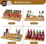 U-HOOME Expandable Spice Rack Organizer for Cabinet,Bamboo Spice Organizer for Countertop Seasoning Shelf Storage for Kitchen Pantry Countertop Pantry Kitchen Shelf Organiser Spice Shelf - Image 6