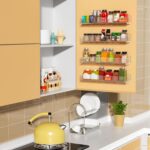 NIUBEE Wall Mounted Spice Rack Organizer,3 Pack Clear Acrylic Spice Shelf Storage Holder,Hanging Seasoning Rack Organizer for Wall Kitchen Pantry Cabinet Door - Image 5