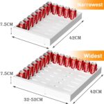 Expandable Pull-Out Cabinet Organizer, 21" Deep Drawer for Kitchen Cabinets, No Drill Slide-Out Shelves with Adhesive Nano Film for Pantry & Storage - Image 3