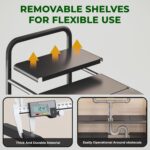 2-Tier Expandable Under Sink Organizer – Adjustable Cabinet Storage Rack with Removable Panels for Kitchen & Bathroom Cabinets - Image 3