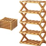 5-Tier Narrow Shoe Rack - Foldable Storage Shelf for Shoes Space-Saving Design Ideal for Home Office Students Adults & Women - Perfect Indoor nization Solution