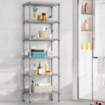 6 Tier Shelving Unit Adjustable Storage Shelf Metal Storage Rack Wire Storage Shelves 16.54" L x 11.82" W x 63" H for Pantry Closet Kitchen Laundry (Silver, 6 Tier) - Image 9