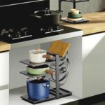 U-HOOME 6-Tier Pots and Pans Organizer for under Cabinet,Heavy Duty Adjustable Pot Pan Organizer Rack for Kitchen Organization and Storage under Sink Organizers and Storage for Pots, Pans and Lids - Image 8
