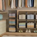 Angju 3-Tier Stackable Closet Organizers and Storage Basket, Shelves with Wood Top, Foldable Clothes Storage Bin/Cube Drawer Organizer for Wardrobe, Space-Saving, Closet Organization - Image 6