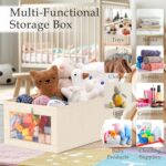 Wardrobe Clothes Organizer, 4 Pack Drawer Organizers and Storage, Foldable Closet Organizer Bins Storage Containers for Organizing Clothing Jeans Toys Book Shelves Closet Wardrobe - Image 7