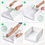 Moonmen Stackable Collapsible Plastic Closet Organizer Drawers, Foldable Storage Bins with Slide Rail Tool-Free, Waterproof Thickened PP Space-Saving Container for Home Bedroom Bathroom Kitchen Office - Image 9