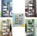 5-Tier Storage Shelving,Display Rack Storage Shelf Organizer,Foldable Storage Shelves Unit,Metal Organizers Rolling Cart Display Rack,Shelf Home Kitchen Laundry Closet Cabinet - Image 5