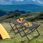 Crystalberry 2 in 1 Folding Shelf Storage Rack, 3-Tier Heavy Duty Foldable Metal Rack Storage Shelving Unit, Aluminum Alloy Organizer Shelves with Carry Bag for Kitchen Camping Picnic - Image 2