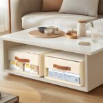 U-HOOME Closet Organizers and Storage,4pcs Fabric Foldable Clothes Organizers Bins for Closet,Stackable Storage Shelf Drawers for Cupboard Wardrobe Bedroom,Living Room,Under Bed (Beige) - Image 4