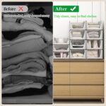 Moonmen Stackable Collapsible Plastic Closet Organizer Drawers, Foldable Storage Bins with Slide Rail Tool-Free, Waterproof Thickened PP Space-Saving Container for Home Bedroom Bathroom Kitchen Office - Image 5
