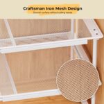 Beauenty 1Pcs Stackable Closet Tension Shelf for Wardrobe, Expandable Metal Storage Rack Adjustable Organizer DIY Divider Separator for Cabinet Wardrobe Cupboard Kitchen(53-88cm/25cm wide) - Image 6