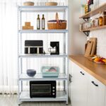 5-Tier Medium Duty Storage Shelf Rack for Home, Garage & Warehouse (40CM, White) - Image 2