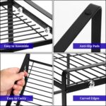 HOME DWELL Kitchen Cabinet Organizer Shelf 32 cm, Kitchen Shelf Riser for Cabinets & Countertops, Wire Rack Storage Organizer for Mugs, Plates & Pantry, Black - Image 6