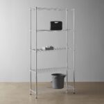 Amazon Basics 5-Shelf Storage Unit With Height Adjustable Shelves and Levelling Feet, 680 kg Max Weight, Chrome, 35.5 cm D x 91.4 cm W x 182.8 cm H - Image 6