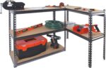 Tactix 5-Tier Storage Shelves, Industrial strength steel, Boltless Assembly, Powder Coated, Holds upto 320 kg/Shelf, For Shed Warehouse Basement Garage, Grey, Size: 86.5W x 35.5D x 183H cm- 329016 - Image 3