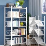 5-Tier Storage Shelving,Display Rack Storage Shelf Organizer,Foldable Storage Shelves Unit,Metal Organizers Rolling Cart Display Rack,Shelf Home Kitchen Laundry Closet Cabinet