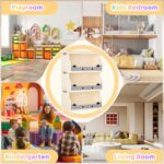 INFOSUN Children's Toy Storage Organizer, Kids Bookshelf Foldable, Plastic Storage Cabinet with Snap-on Design, 360° Swivel Casters, Suits for Books, Toys, and Baby Wtems (84*41.5 *27 cm, three-layer) - Image 7