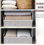 Oasisgalore 3-Pack Trapezoid Closet Organizer with Large Fabric Bins, Foldable Shelf Storage Cubes for Clothes, Books, Blankets - Image 6