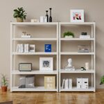 WWI Storage Shelves Metal Shelves Steel Rack 180cm Five Layers Metal Rack Metal Rack Height Adjustable Rack (WHITE, 120 * 40) - Image 2