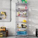 6 Tier Shelving Unit Adjustable Storage Shelf Metal Storage Rack Wire Storage Shelves 16.54" L x 11.82" W x 63" H for Pantry Closet Kitchen Laundry (Silver, 6 Tier) - Image 8