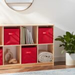 Amazon Basics Foldable Storage Cubes, 6-Pack, Red, 26.6 x 26.6 x 27.9 cm - Image 6