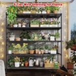 REIBII 45.5''W Wire Shelving Unit, 5 Tier Metal Storage Shelves for Storage Rack, Adjustable Metal Shelving Shelf for Pantry Shelves Kitchen Steel Shelving, Office School, 45.5" W x 71" H x 17.7" D - Image 7