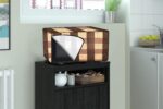 Stylista Microwave Oven Cover for Samsung 21 L Convection CE73JD-B/XTL Gingham Pattern Beige - Image 2