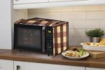 Stylista Microwave Oven Cover for Samsung 21 L Convection CE73JD-B/XTL Gingham Pattern Beige - Image 3